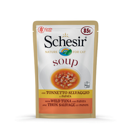 SCHESIR Soup con Tonnetto Selvaggio e Papaya 85 gr. - 