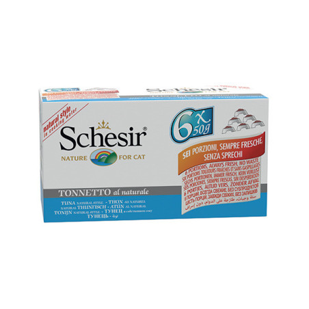 SCHESIR Tonnetto al Naturale in Acqua di Cottura (6 lattine da 50 gr.) - 