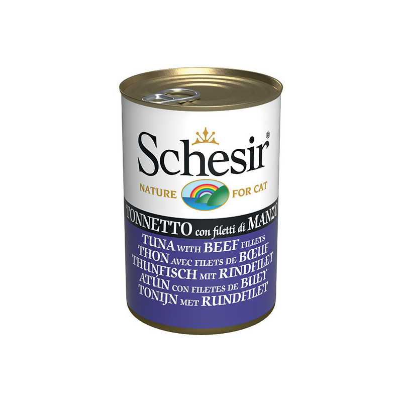 SCHESIR Tonnetto avec Filets de Bœuf en gelée 140 g. SCHESIR Tonnetto avec Filets de Bœuf en gelée 140 g.
