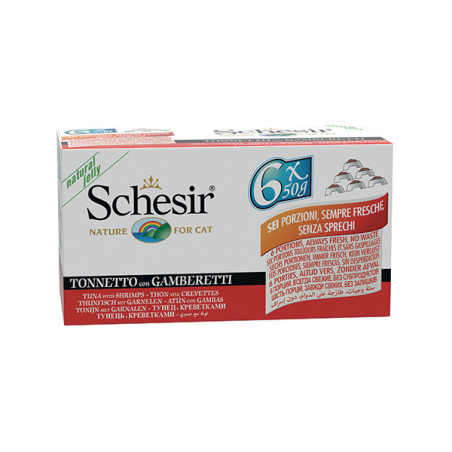 SCHESIR Tonnetto con Gamberetti (6 lattine da 50 gr.) - 