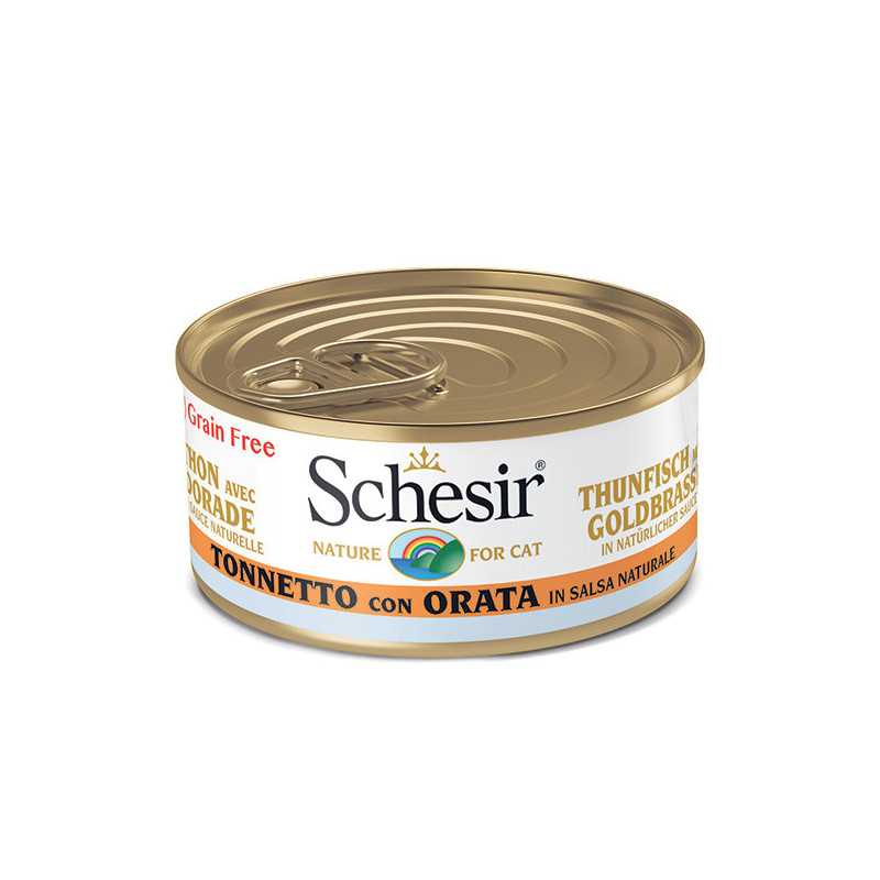 SCHESIR Tonnetto avec Daurade en sauce Naturel 70 g. SCHESIR Tonnetto avec Daurade en sauce Naturel 70 g.
