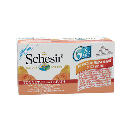 SCHESIR Tonnetto con Papaya in Gelatina (6 lattine da 50 gr.) - 