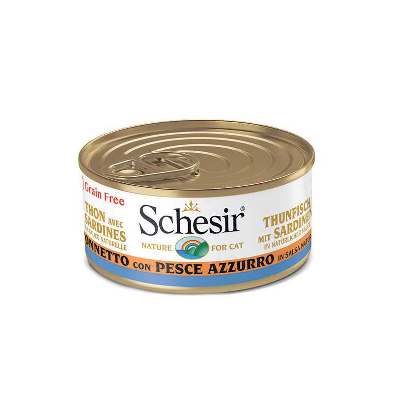 SCHESIR Tonnetto avec Poisson Azzurro en sauce Naturel 70 g. SCHESIR Tonnetto avec Poisson Azzurro en sauce Naturel 70 g.