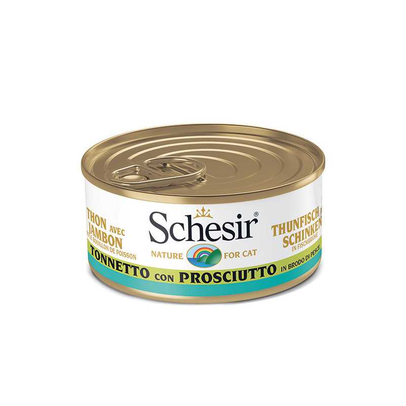 SCHESIR Tonnetto avec Jambon in Brodo di Cottura 70 g. SCHESIR Tonnetto avec Jambon in Brodo di Cottura 70 g.