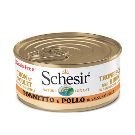 SCHESIR Tonnetto e Pollo in Salsa Naturale 70 gr. - 