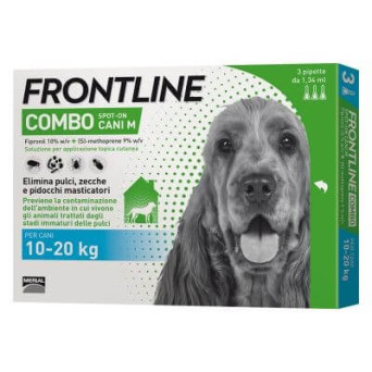 Frontline Combo Medium Hunde 3 Pipetten 10-20 kg - 1,34 ml