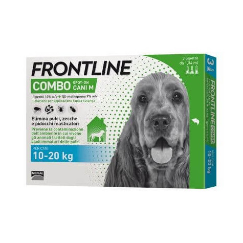 Frontline combo cani medi 3 pipette 10-20 kg - 1,34 ml - 