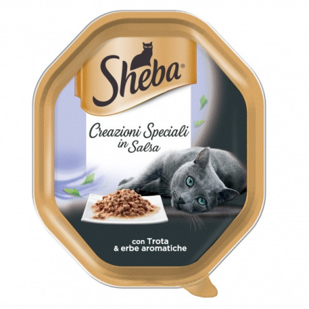 SHEBA Creazioni Speciali in Salsa con Trota & Erbe Aromatiche 85 gr. - 