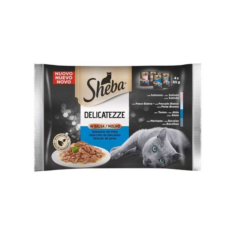 SHEBA Delicatezze en sauce Selezione del Mare 85 g. SHEBA Delicatezze en sauce Selezione del Mare 85 g.