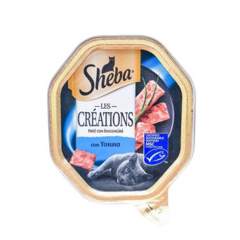SHEBA Les Creation Patè mit Thunfischstückchen 85 gr.