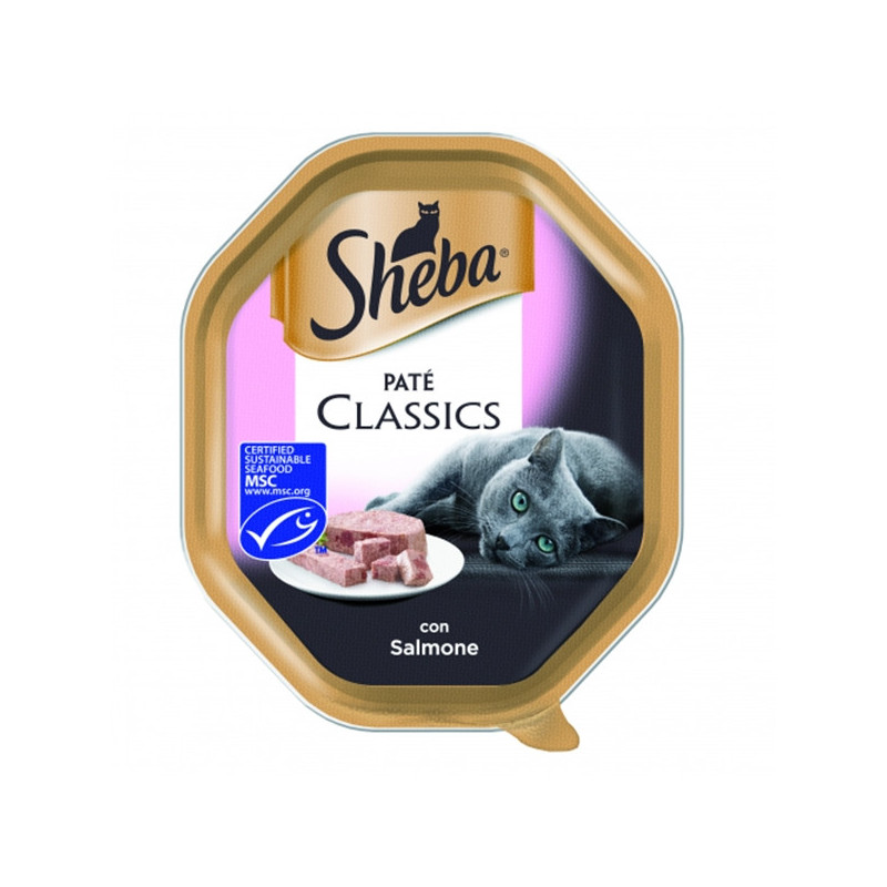 SHEBA Paté Classic mit Lachs 85 gr.