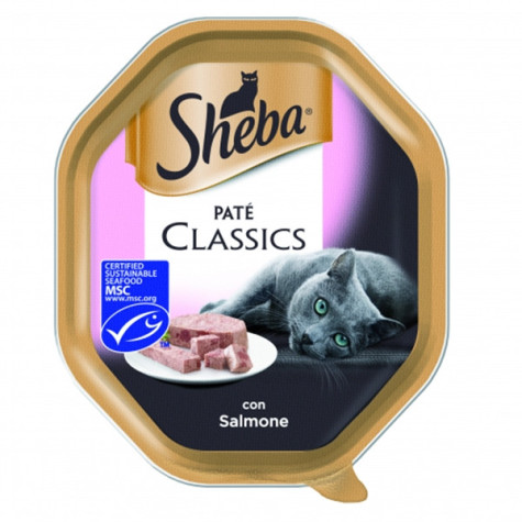 SHEBA Paté Classic mit Lachs 85 gr.