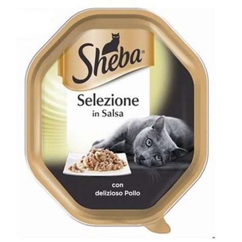 SHEBA Selection in Sauce mit leckerem Hühnchen 85 gr.