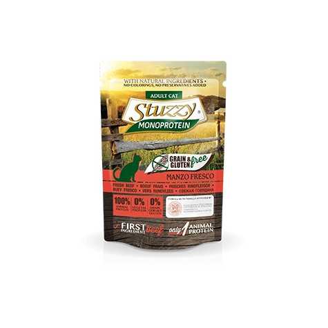 STUZZY CAT Monoprotein Grain & Gluten Free Manzo Fresco 85 gr. -
