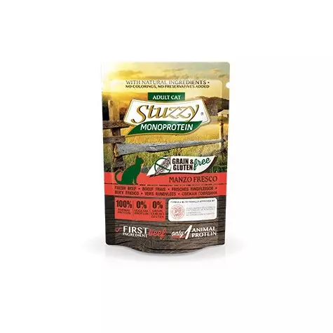 STUZZY CAT Monoprotein Grain & Gluten Free Manzo Fresco 85 gr. - 
