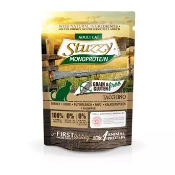 STUZZY CAT Monoprotein Grain & Gluten Free Turkey 85 gr.
