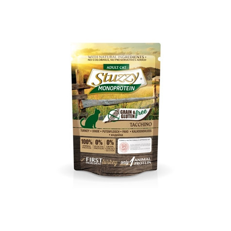 STUZZY CAT Monoprotein Grain & Gluten Free Tacchino 85 gr. - 