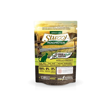 STUZZY CAT Monoprotein Grain & Gluten Free Vitello Fresco 85 gr. - 