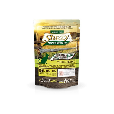 STUZZY CAT Monoprotein Grain & Gluten Free Vitello Fresco 85 gr. - 