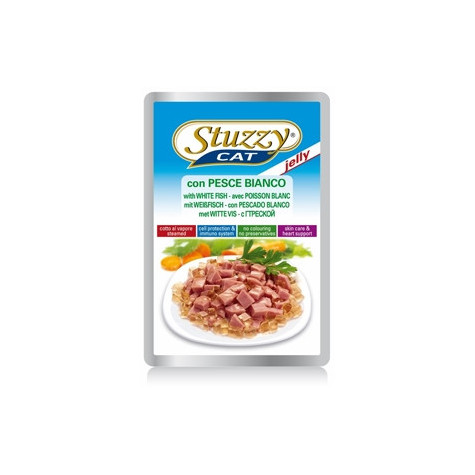 STUZZY CAT White Fish in Jelly 100 gr.