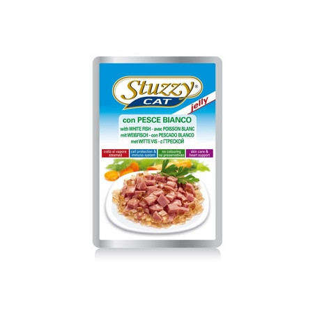 STUZZY CAT Pesce Bianco in Gelatina 100 gr. - 