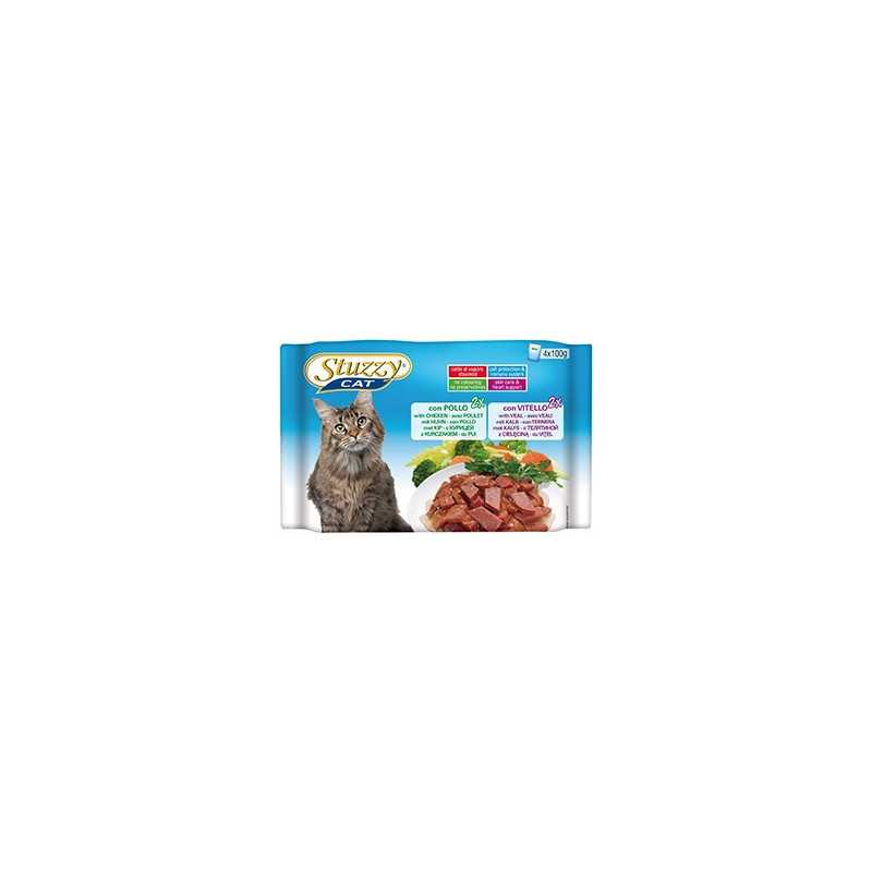 STUZZY CAT Poulet avec Veau (4 sachets 100 g.)