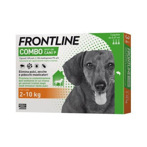 Frontline combo small dogs 3 pipettes 2-10 kg 0.67 ml