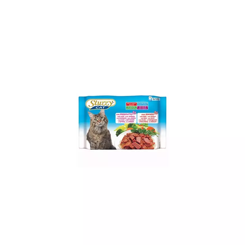 STUZZY CAT Ham with Beef (4 cans of 100 gr.) STUZZY CAT Ham with Beef (4 cans of 100 gr.)