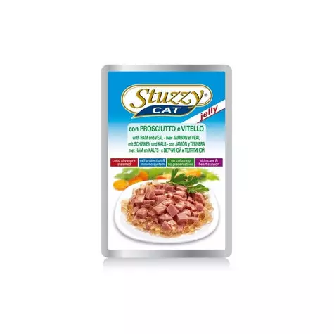 STUZZY CAT Schinken und Kalbfleisch in Gelee 100 gr.