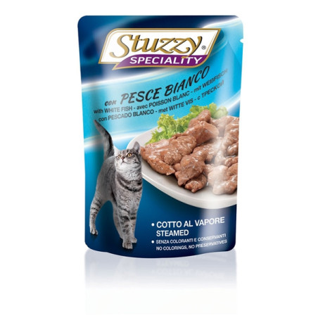 STUZZY CAT Speciality con Pesce Bianco 100 gr. - 