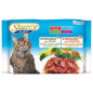 STUZZY CAT Sterilized avec Poulet Sterilized avec Dinde (4 sachets 100 g.)