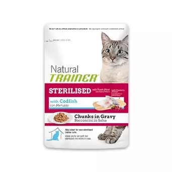 TRAINER Natural Adult Sterilised Cod Bocconcini 85 gr.