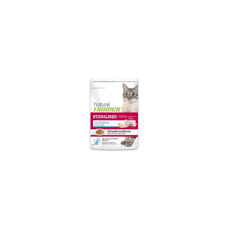 TRAINER Natural Adult Sterilised Cabillaud Bocconcini 85 g. TRAINER Natural Adult Sterilised Cabillaud Bocconcini 85 g.