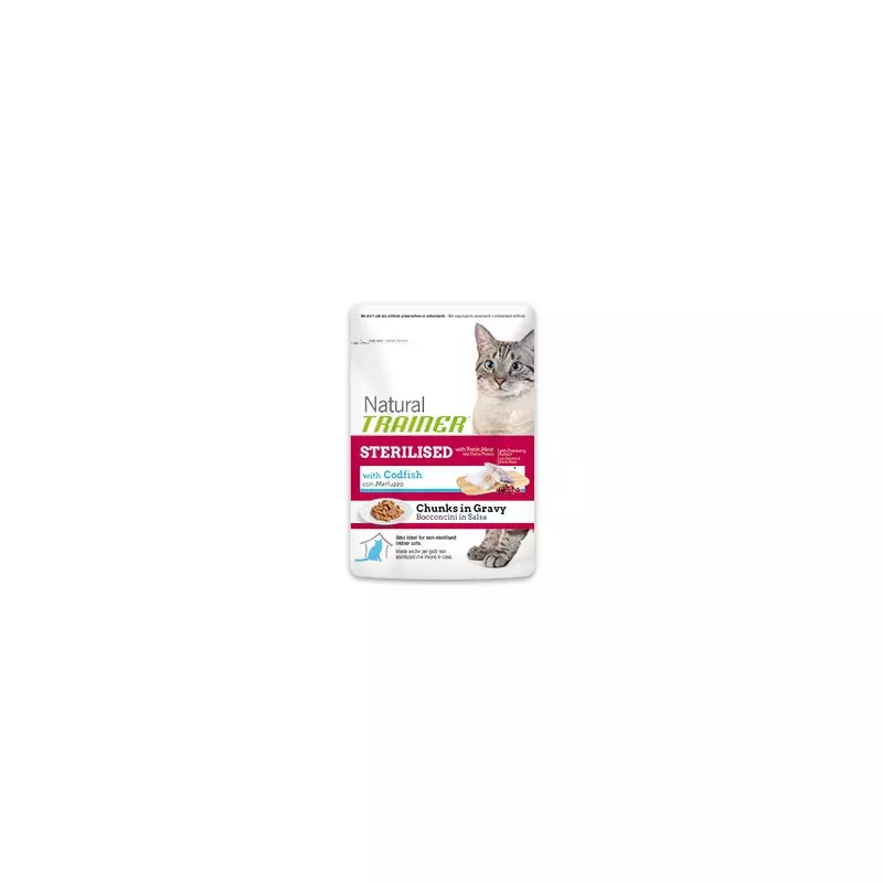 TRAINER Natural Adult Sterilised Cod Bocconcini 85 gr.