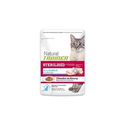 TRAINER Natural Adult Sterilised Cabillaud Bocconcini 85 g.