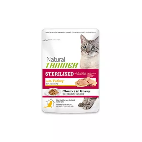TRAINER Natural Adult Sterilized Turkey Bocconcini 85 gr.