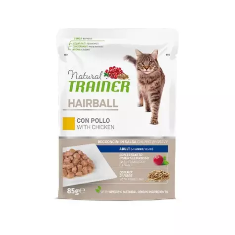 TRAINER Natural Hairball Adult with Chicken 85 gr.