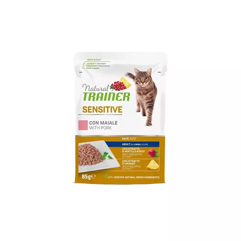 TRAINER Natural Sensitive Adult mit Schweinefleisch 85 gr.