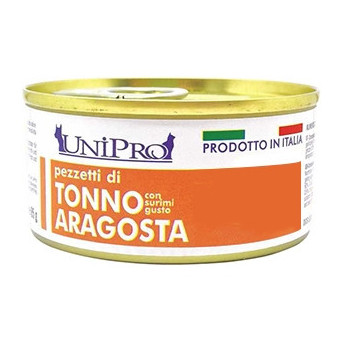 UNIPRO Pieces of Tuna with Surimi Gusto Lobster 85 gr.
