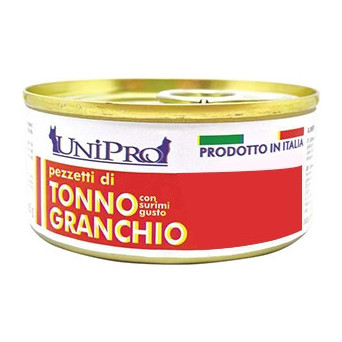 UNIPRO Pezzetti di Tonno con Surimi Gusto Granchio 85 gr. - 