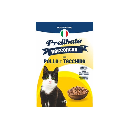 UNIPRO Prelibato Bocconcini con Pollo e Tacchino 85 gr. - 