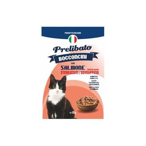 UNIPRO Prelibato Bocconcini con Salmone per Sterilizzati e Sovrappeso 85 gr. - 