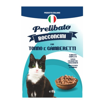 UNIPRO Prelibato Bocconcini con Tonno e Gamberetti 85 gr. - 