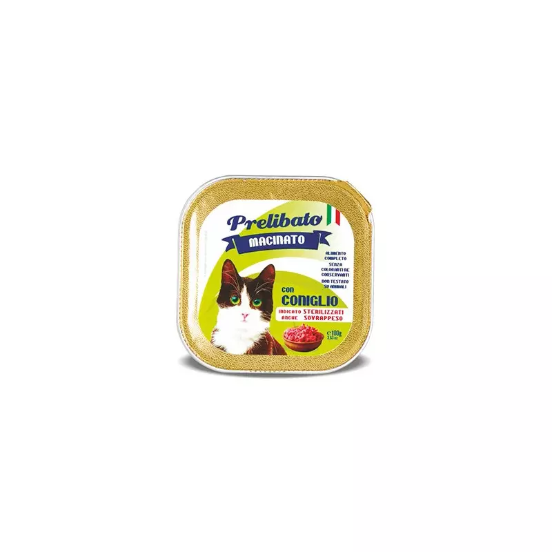 UNIPRO Delicious gemahlenes Kaninchen für sterilisierte oder übergewichtige Katzen 100 gr. UNIPRO Delicious gemahlenes Kaninchen für sterilisierte oder übergewichtige Katzen 100 gr.