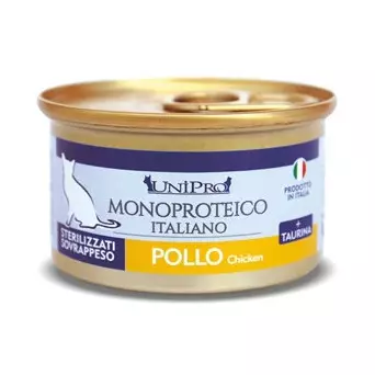 UNIPRO Unicamente Pollo Sterilizzati o Sovrappeso 85 gr. - 
