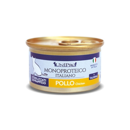 UNIPRO Unicamente Pollo Sterilizzati o Sovrappeso 85 gr. - 