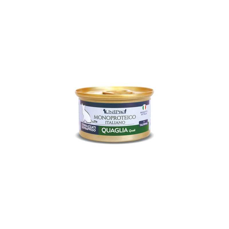 UNIPRO Unicamente Caille Stérilisés o en surpoids 85 g. UNIPRO Unicamente Caille Stérilisés o en surpoids 85 g.