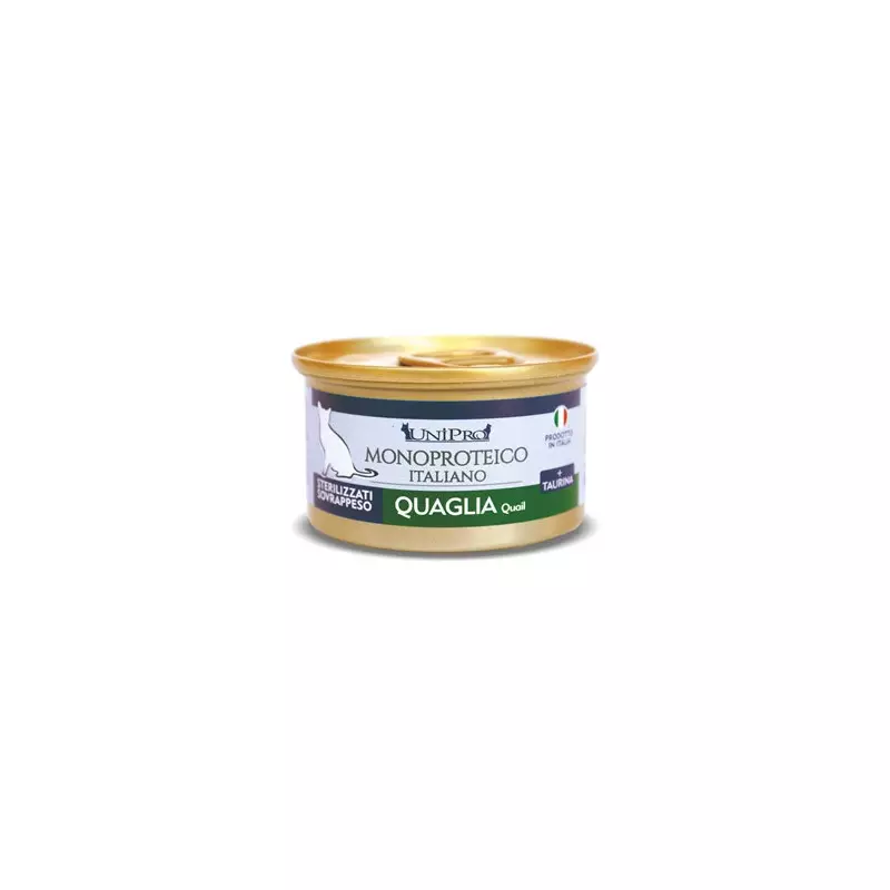 UNIPRO Unicamente Quaglia Sterilizzati o Sovrappeso 85 gr.