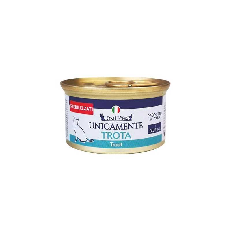 UNIPRO Unicamente Truite Stérilisés o en surpoids 85 g. UNIPRO Unicamente Truite Stérilisés o en surpoids 85 g.