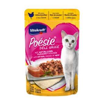 VITAKRAFT Poèsie Deli Sauce con Filetto di Pollo 85 gr. - 